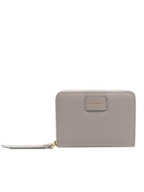 COCCINELLE VOILE Medium zip around leather wallet light grey - Women’s Wallets