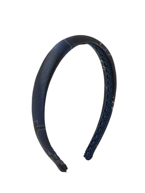ALVIERO MARTINI PRIMA CLASSE GEO Smooth hair band 3cm night blue - Hair accessories