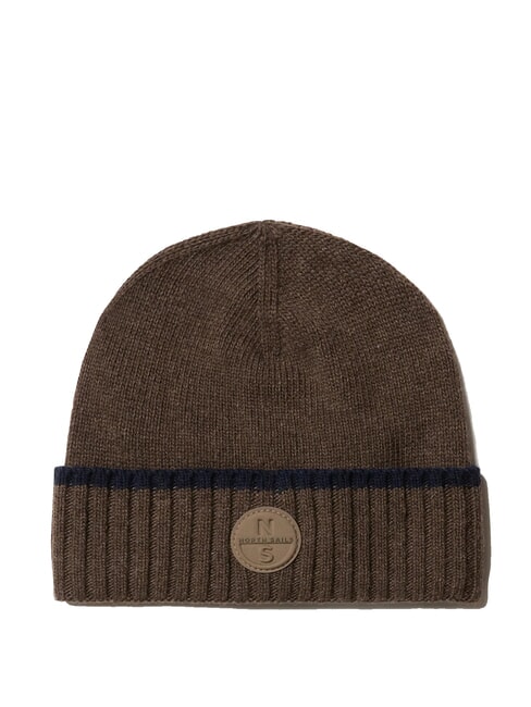 NORTH SAILS BEANIE Cuffed hat walnut melange - Hats