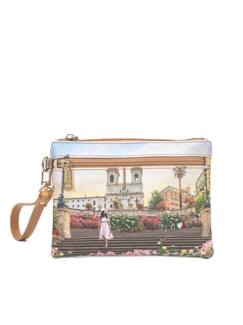 YNOT YESBAG SPECIAL Medium clutch bag with cuff floral - Women’s Bags