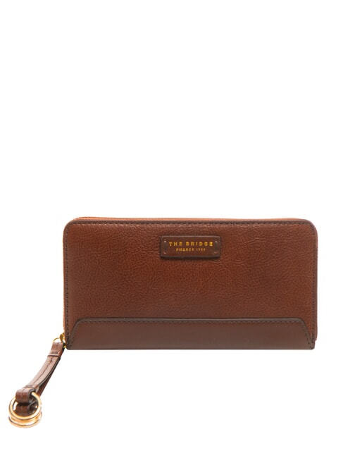 THE BRIDGE CARLOTTA Large zip around wallet BROWN - Women’s Wallets