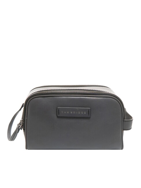 THE BRIDGE FILIPPO Leather beauty case dark ruthenium abb. grey - Beauty Case