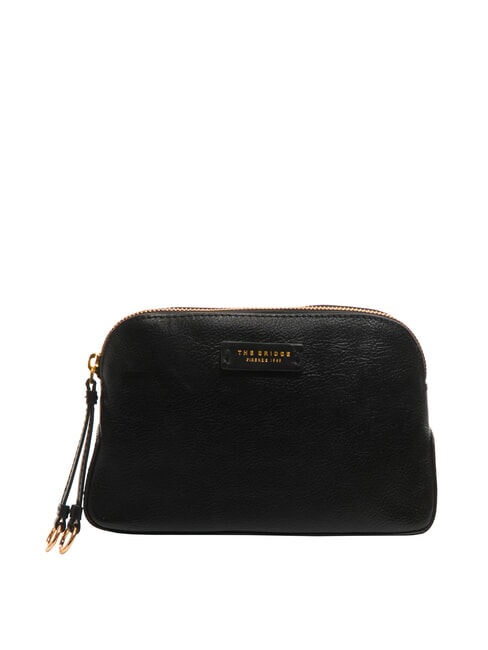 THE BRIDGE CARLOTTA Leather beauty case Black Gold - Beauty Case