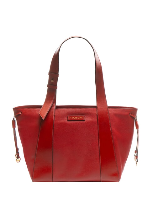 THE BRIDGE CARLOTTA Leather shoulder shopping bag cherry / gold - Women’s Bags