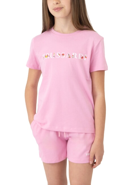 TRUSSARDI FATUTI T-shirt and Bermuda shorts set pink - Children's tracksuits