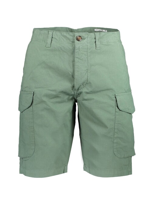 NORTH SAILS AMERICA Cotton cargo shorts military green - Trousers