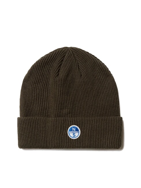 NORTH SAILS ROUND LOGO Ribbed hat forest green - Hats