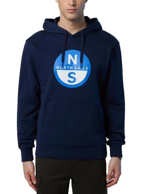 NORTH SAILS GRAPHIC Cotton hoodie navy blue - Sweatshirts