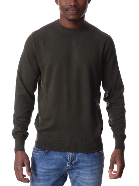 NORTH SAILS 12GG Crewneck sweater forest green - Men's Sweaters