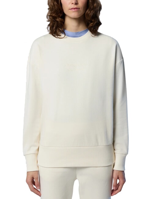NORTH SAILS BASIC Cotton crewneck sweatshirt Marshmallow - Women's Sweatshirts
