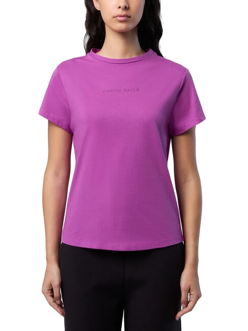 NORTH SAILS BASIC Short-sleeved cotton T-shirt mauve - T-shirt