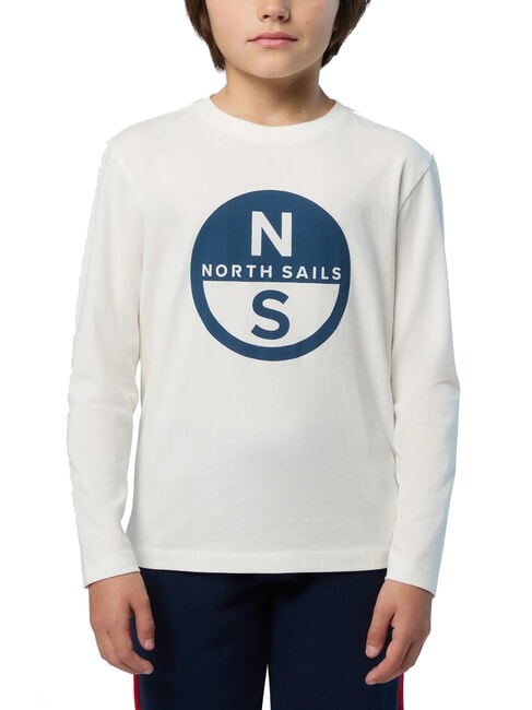 NORTH SAILS GRAPHIC KIDS Long sleeve cotton shirt Marshmallow - Child T-shirt