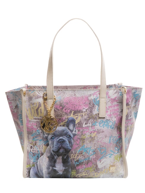 YNOT BEST FRIENDS Shoulder shopping bag with charm dog wall - Women’s Bags