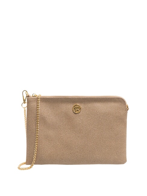 YNOT LUX Clutch with metal shoulder strap BEIGE - Women’s Bags