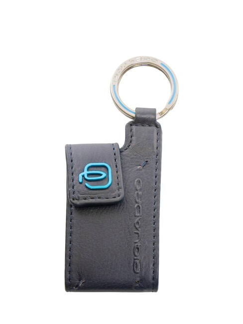 PIQUADRO BLUE SQUARE Leather Keychain / Address Holder blue - Key holders