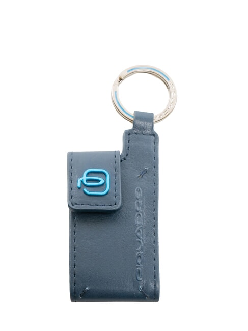 PIQUADRO BLUE SQUARE Leather Keychain / Address Holder blue - Key holders