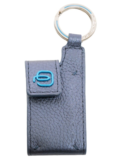 PIQUADRO BLUE SQUARE Leather Keychain / Address Holder blue - Key holders