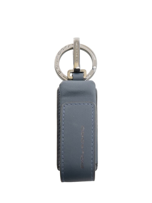 PIQUADRO PQJ  Leather keychain with USB stick blue - Key holders