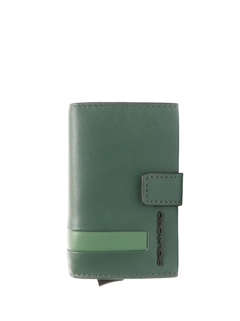 PIQUADRO PAUL Leather card holder GREEN - Men’s Wallets
