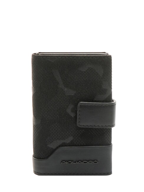 PIQUADRO FXP Leather card holder Black - Men’s Wallets