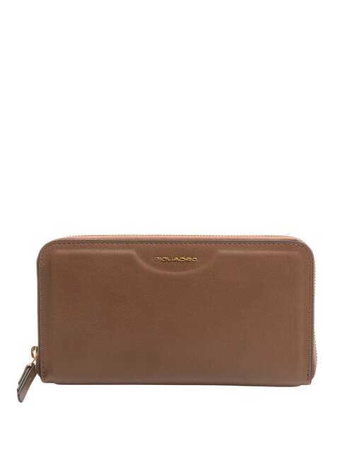 PIQUADRO  GEA Leather wallet BROWN - Women’s Wallets