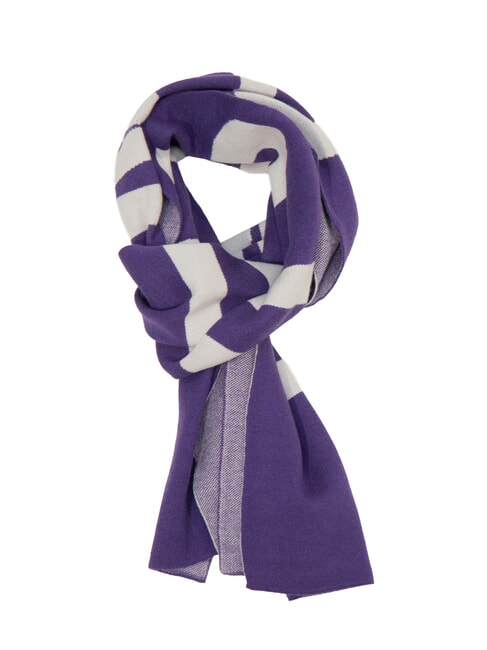 JOHN RICHMOND ZAMIG Maxi logo scarf purple - Scarves