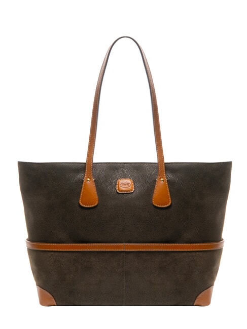 BRIC’S LIFE Shoulder shopping bag olive tobacco - Women’s Bags