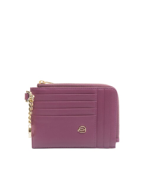 PIQUADRO CIRCLE Leather card holder / key holder FUXIA - Men’s Wallets