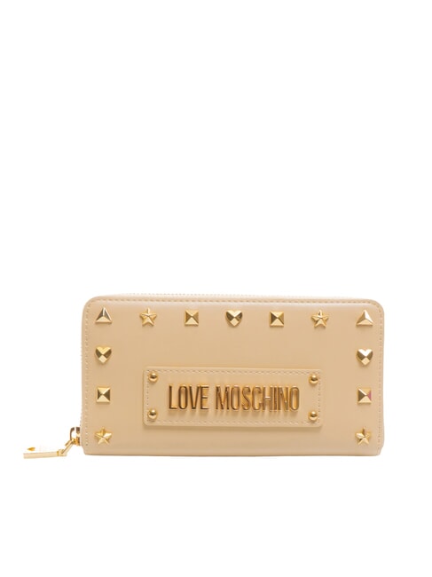 LOVE MOSCHINO BORCHIE Zip Around Wallet beige - Women’s Wallets