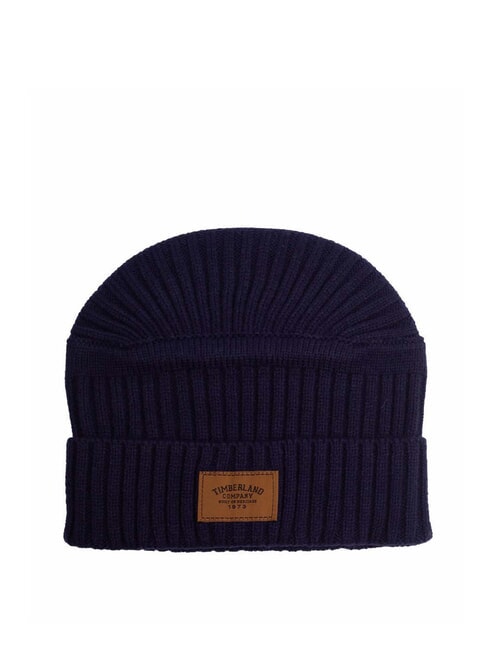 TIMBERLAND RIBBED Hat with cuff peacoat - Hats
