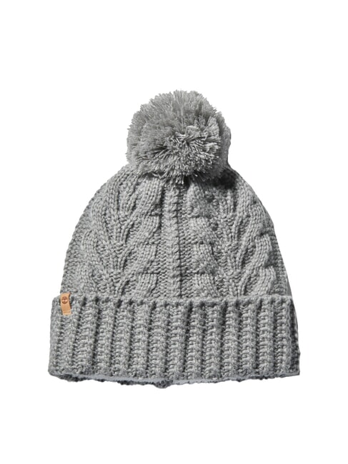 TIMBERLAND CABLE PREMIUM  Hat with pom pom light / gray / heather - Hats