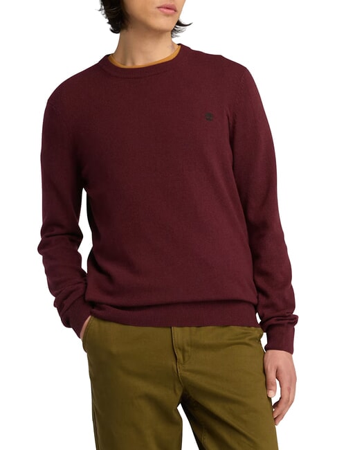 TIMBERLAND KNOX RIVER Crewneck sweater tawny port - Men's Sweaters