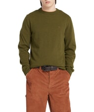 TIMBERLAND MERINO Crewneck sweater in wool blend - Men's Sweaters