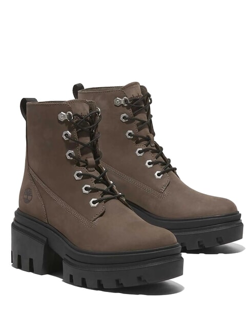 TIMBERLAND EVERLEIGH MID  High leather ankle boots medium brown nubuck - Women’s shoes