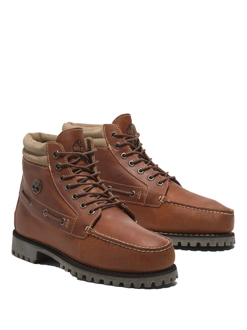 TIMBERLAND AUTHENTIC MID Leather ankle boots medium orange full grain - Men’s shoes