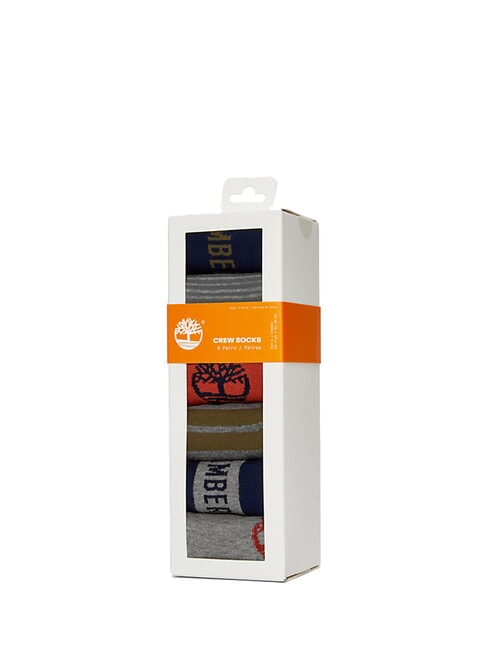 TIMBERLAND MIXUP  6 pairs of socks peacoat - Men's Socks
