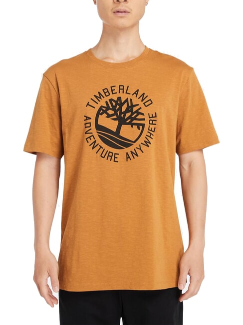 TIMBERLAND TFO SLOGAN LOGO Cotton T-Shirt wheat boot - T-shirt