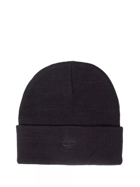 TIMBERLAND EMBROIDERED LOGO  Hat with cuff BLACK - Hats