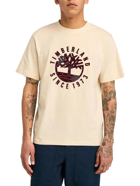 TIMBERLAND HOLIDAY FRONT GRAPHIC Cotton T-Shirt angora - T-shirt