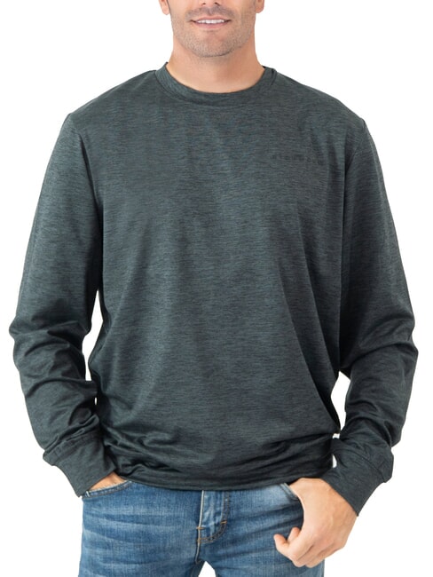 JOHN RICHMOND KUDRO Crewneck sweatshirt with embossed logo charcoal - Sweatshirts