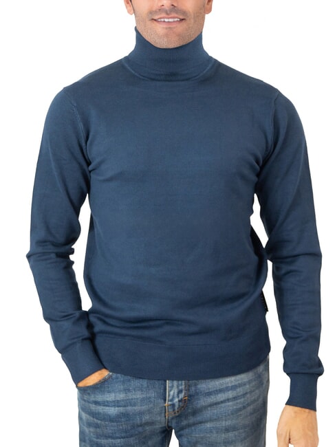 RICHMOND X CUSMA Turtleneck sweater blue dress - Men's Sweaters