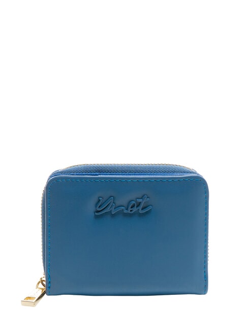 YNOT AMBER Small wallet with logo cyan - Women’s Wallets