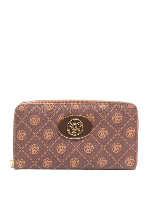 YNOT EMILY Zip Around Wallet chocolate logo - Women’s Wallets