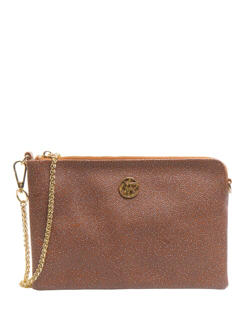 YNOT LUX Clutch bag with cuff tobacco - Women’s Bags