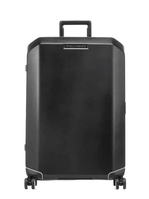 PIQUADRO BOLD Large size trolley Black - Rigid Trolley Cases