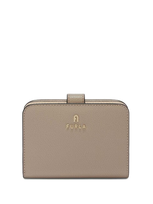 FURLA CAMELIA COMPACT Small leather wallet stucco gray+ballerina i int. - Women’s Wallets