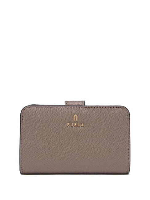 FURLA CAMELIA Women's leather wallet stucco gray+ballerina i int. - Women’s Wallets