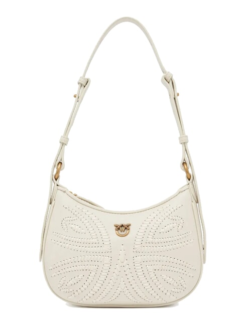 PINKO HALF MOON BABY Shoulder bag silk white-antique gold - Women’s Bags