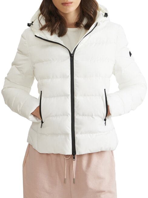 CANADIAN SIMCOE Bomber jacket with hood white - Women's down jackets