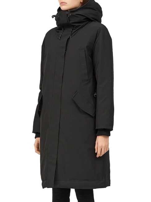 CANADIAN ATHABASCA Long parka with hood black - Women's Jackets
